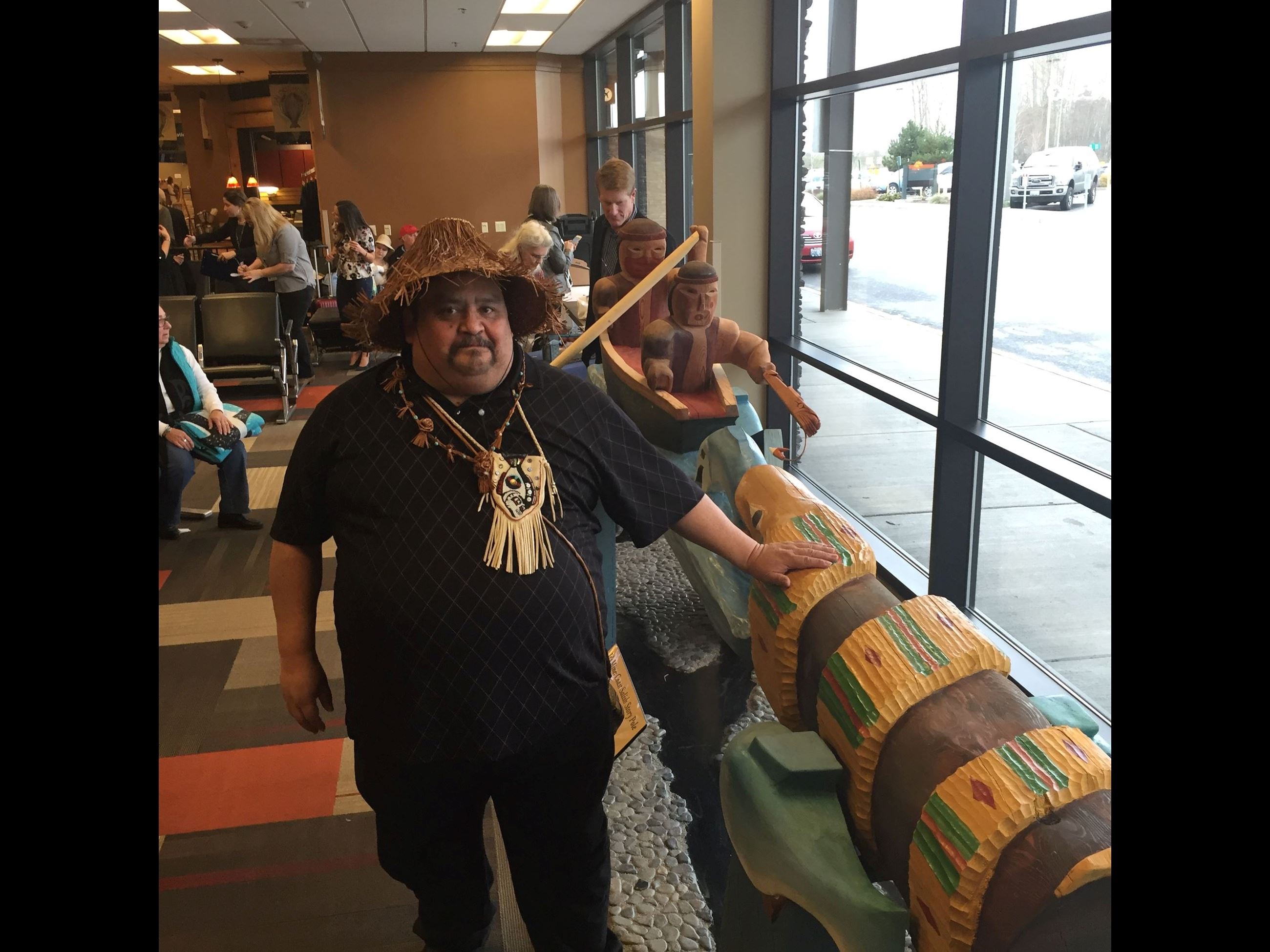 Native artwork at Bellingham International Airport