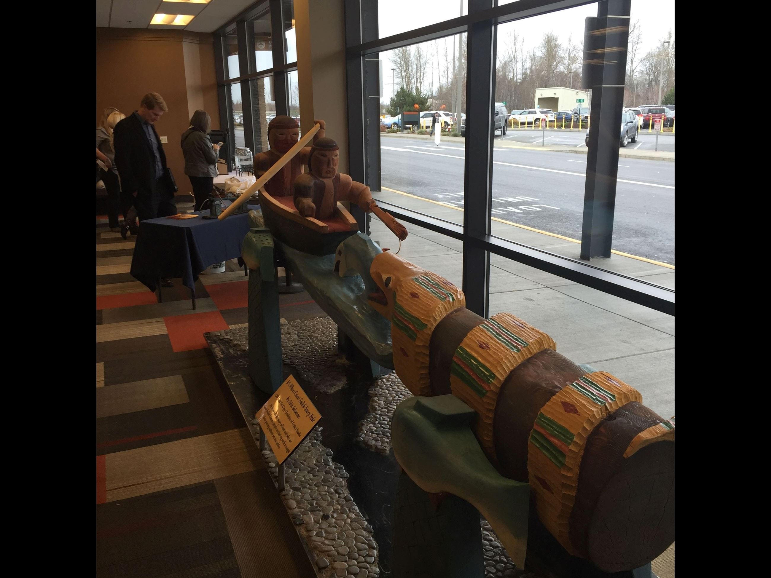 Native artwork at the Bellingham International Airport