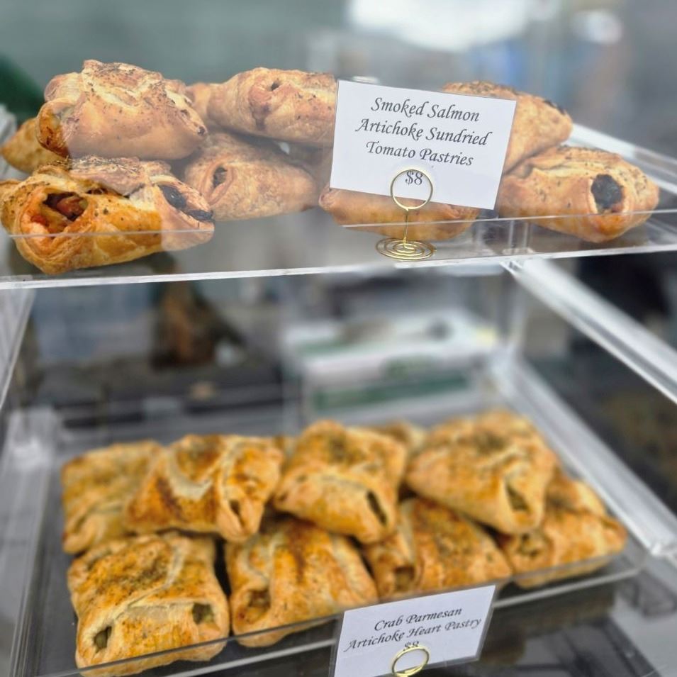 salmon and crab pastries